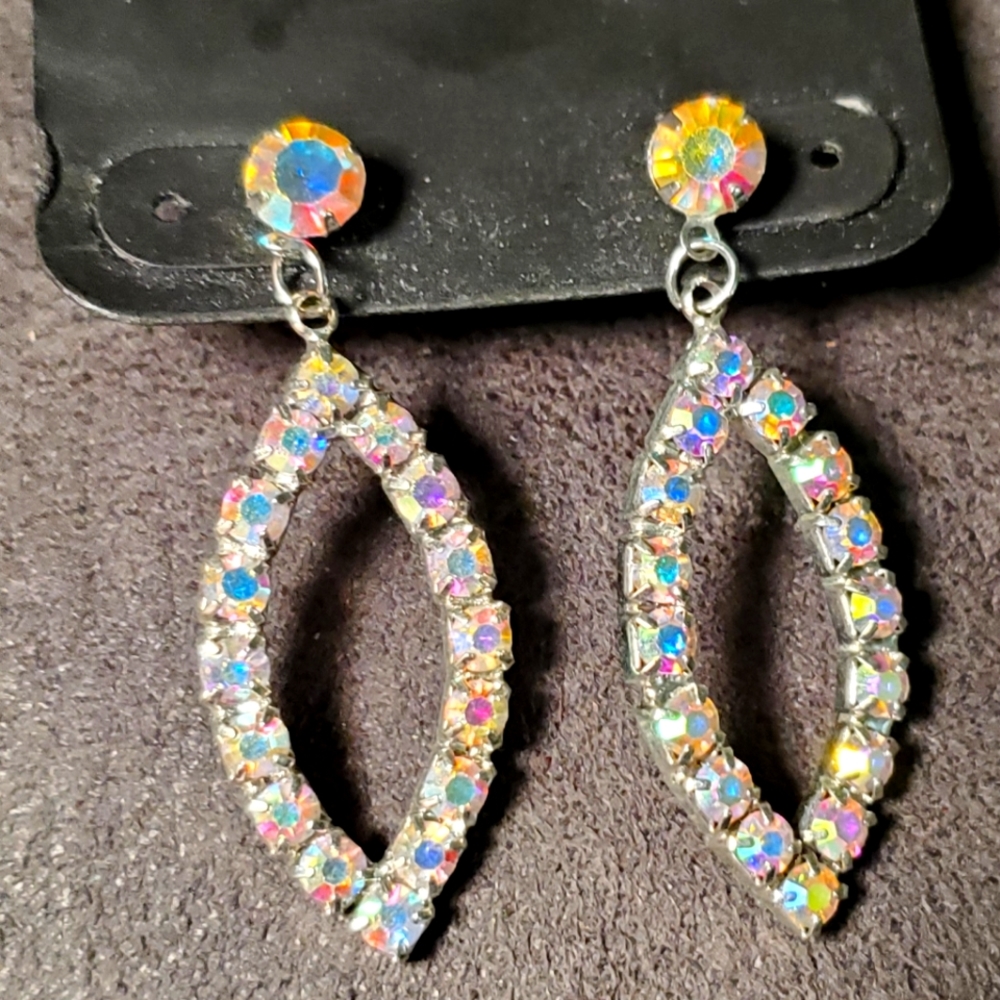 RSVP Aurora Borealis Crystal Earrings